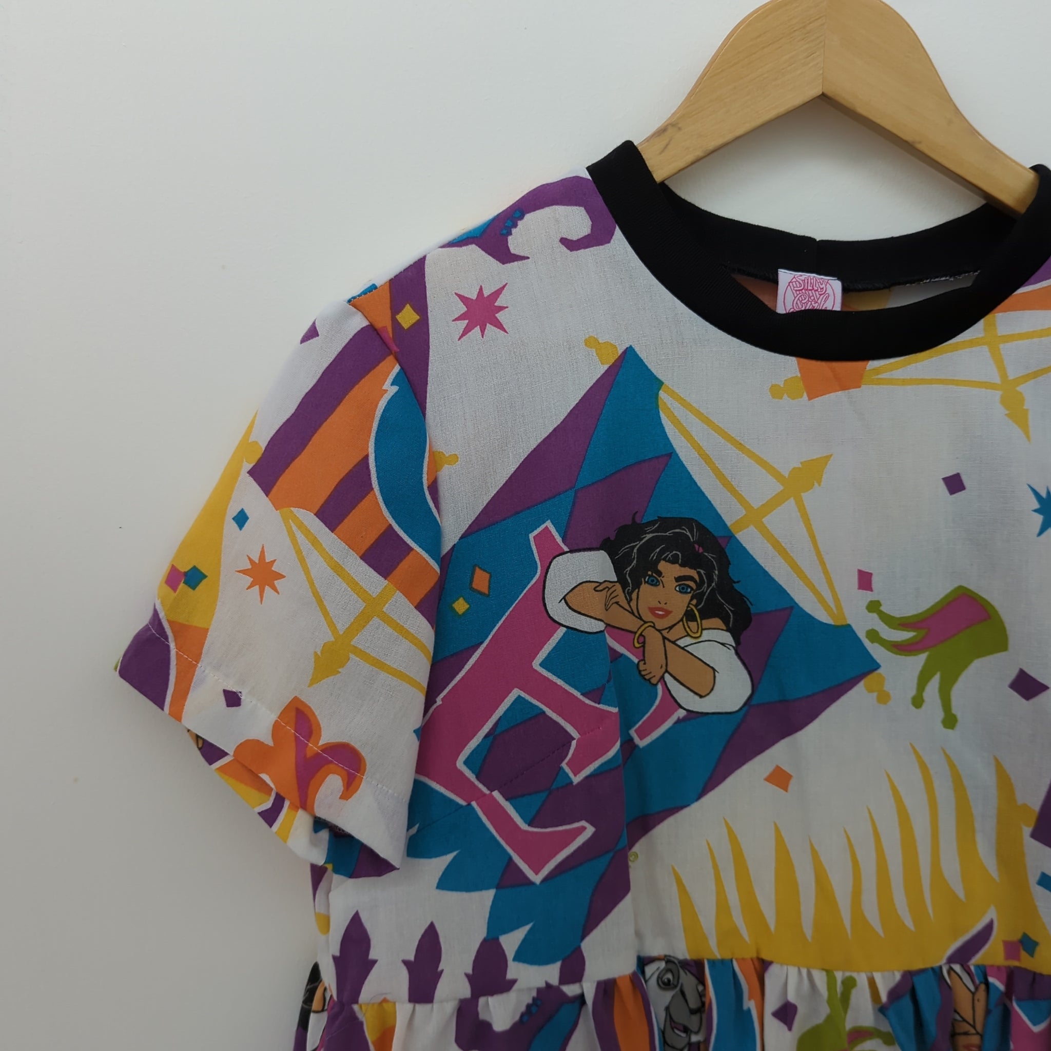 Dress made with Reworked Duvet Cover Size 8/10 "ES"