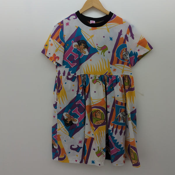 Dress made with Reworked Duvet Cover Size 8/10 "ES"