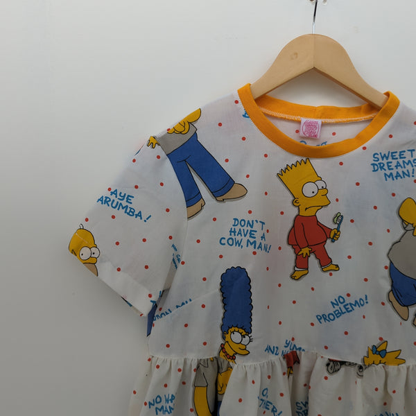 Dress made with Reworked Duvet Cover Size 8/10 "SMP"