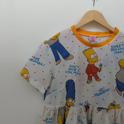 Dress made with Reworked Duvet Cover Size 8/10 "SMP"