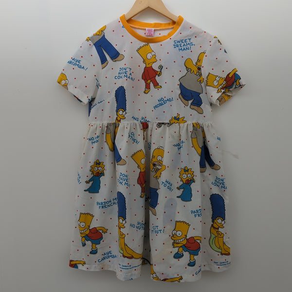 Dress made with Reworked Duvet Cover Size 8/10 "SMP"