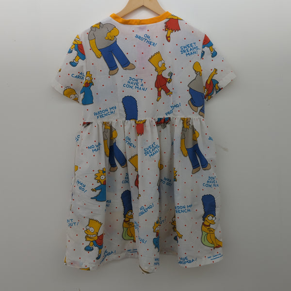 Dress made with Reworked Duvet Cover Size 8/10 "SMP"