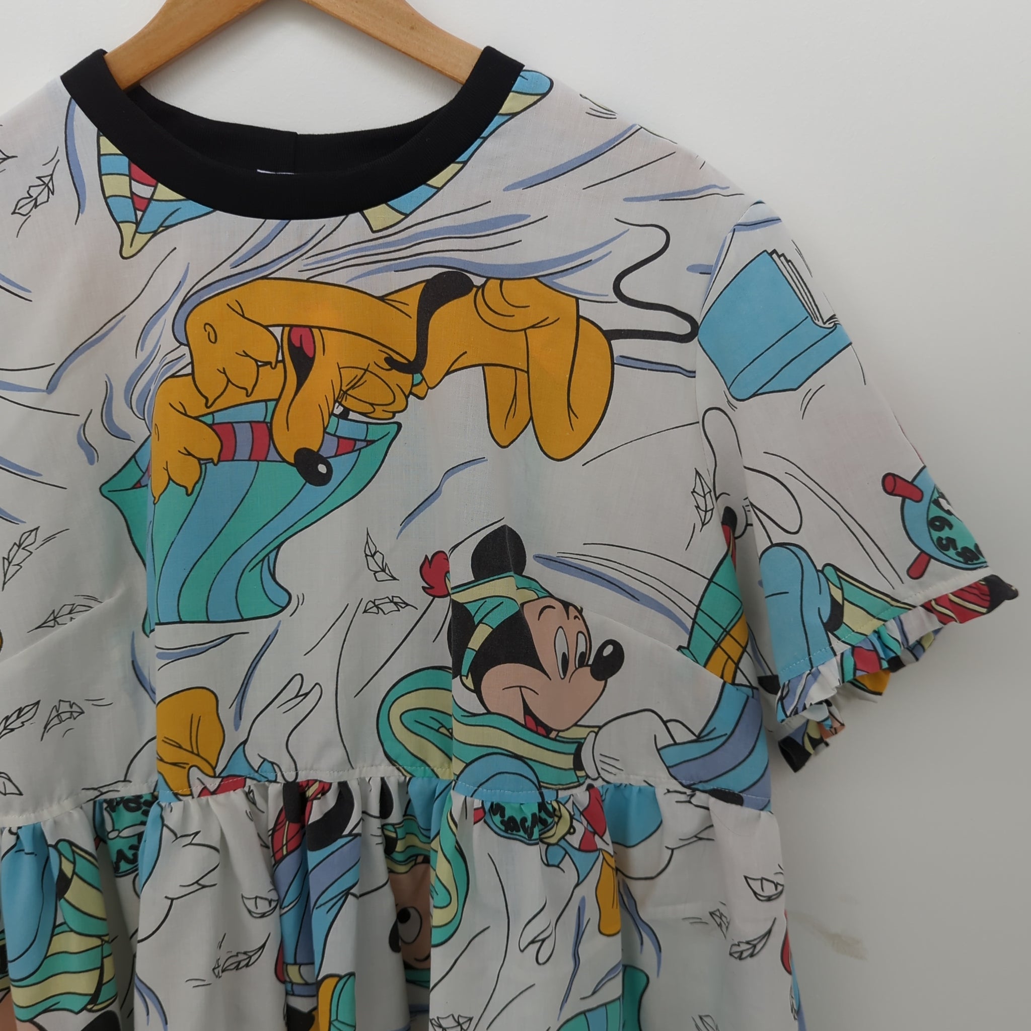 Dress made with Reworked Duvet Cover Size 14 "SLPY"