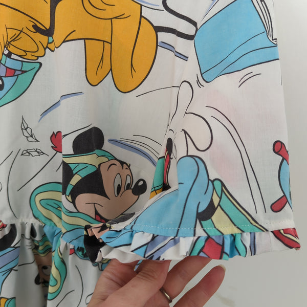 Dress made with Reworked Duvet Cover Size 14 "SLPY"