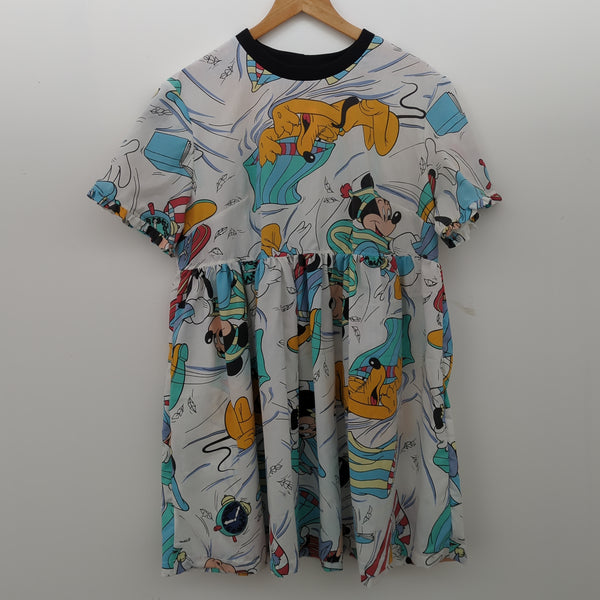 Dress made with Reworked Duvet Cover Size 14 "SLPY"