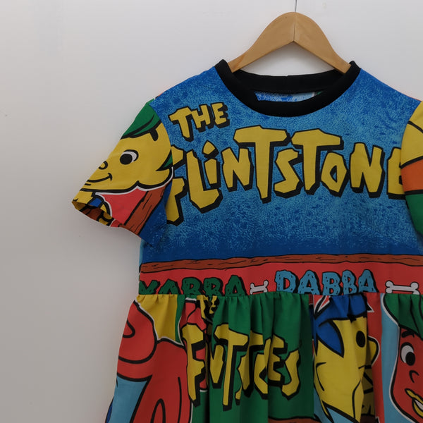 Dress made with Reworked Duvet Cover Size 8