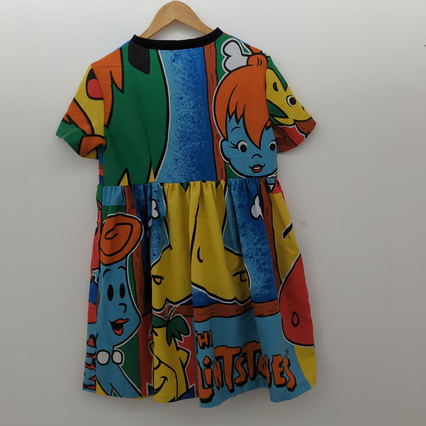 Dress made with Reworked Duvet Cover Size 8