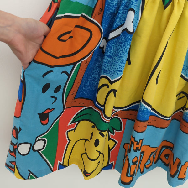 Dress made with Reworked Duvet Cover Size 8