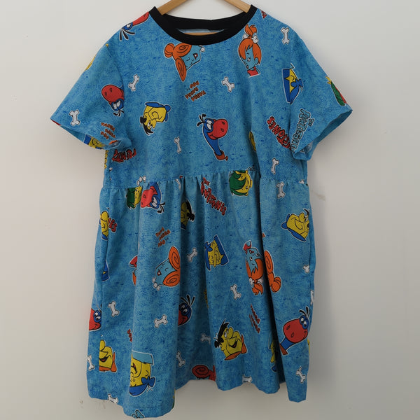 Dress made with Reworked Duvet Cover Size 22