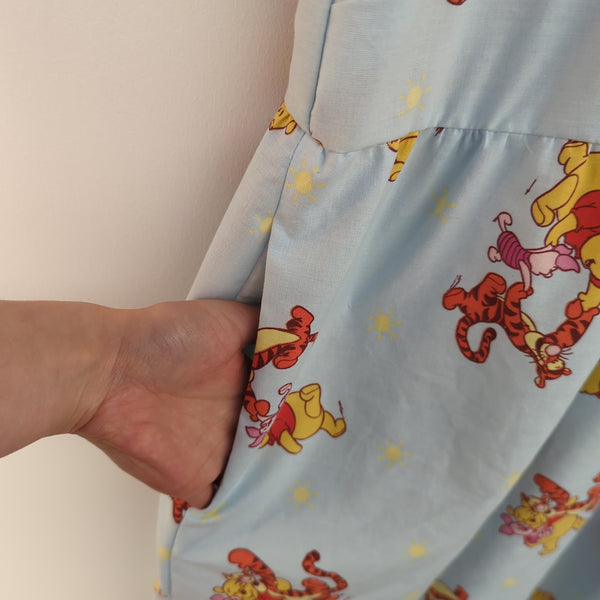 Dress made with Reworked Duvet Cover Size 20