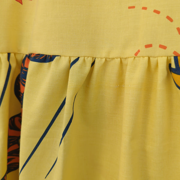 Dress made with Reworked Duvet Cover Size 14