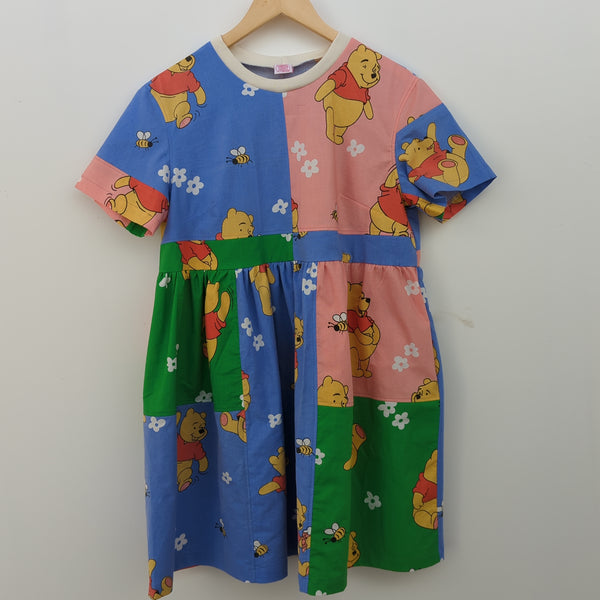 ONE OF A KIND Dress made with Reworked Duvet Cover Size 10