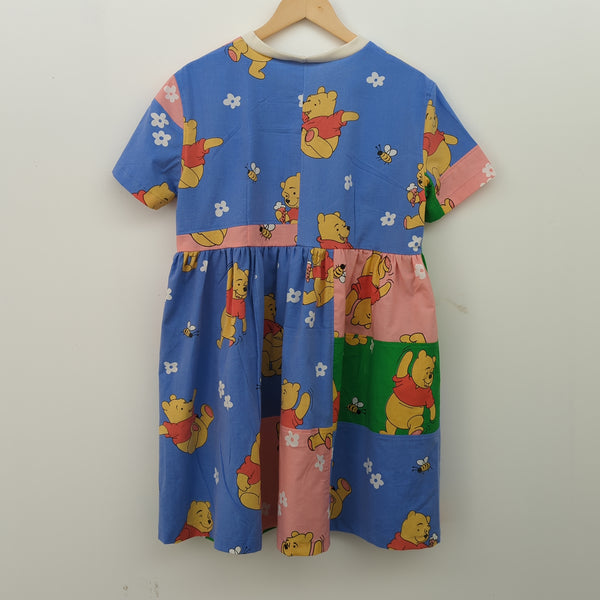 ONE OF A KIND Dress made with Reworked Duvet Cover Size 10