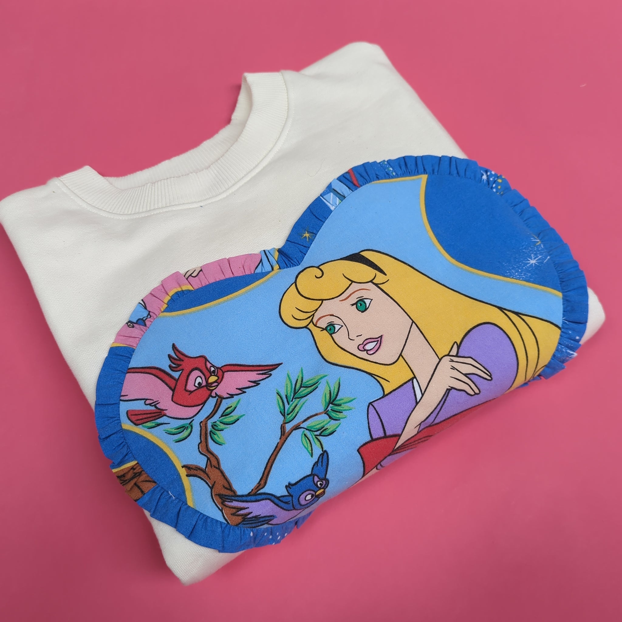 Reworked duvet jumper - Size S