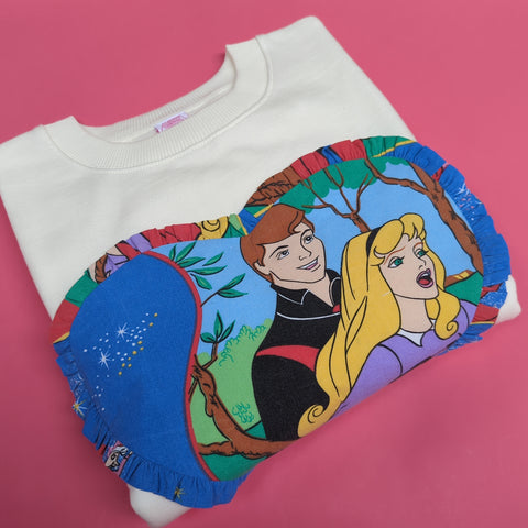 Reworked duvet jumper - Size L