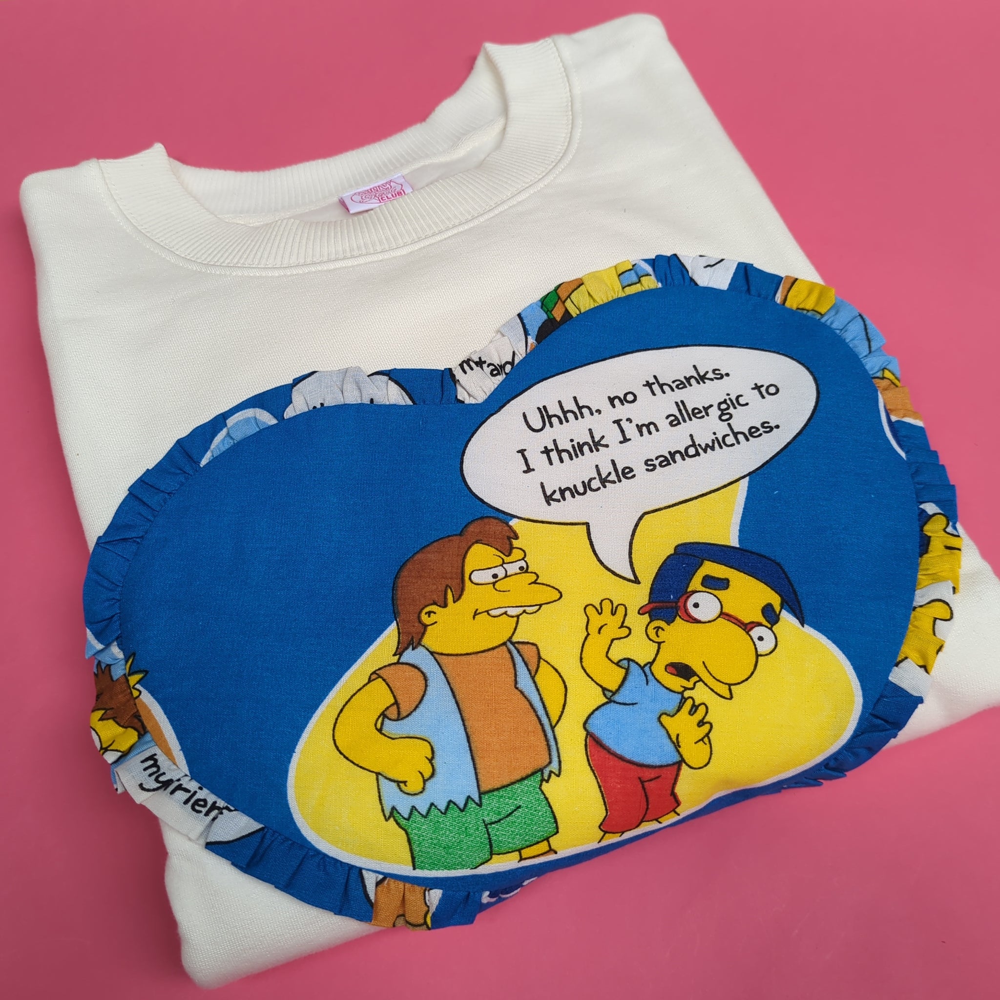 Reworked duvet jumper - Size XL