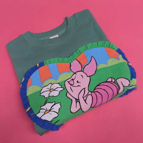 Reworked duvet jumper - Size S