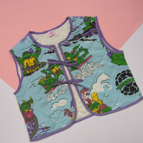 SAMPLE SALE! Quilted Bolero made with Reworked Duvet Cover -Sample