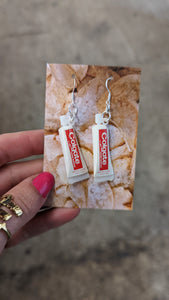 TOOTHPASTE EARRINGS