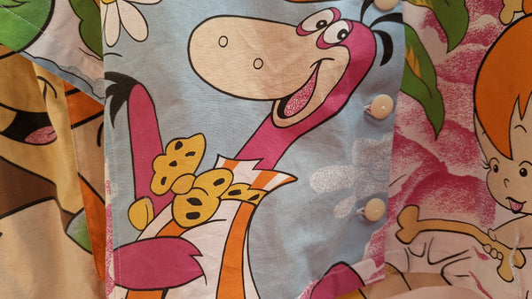 Cropped Shirt + Shorts made from Reworked Duvet Cover. Size 10