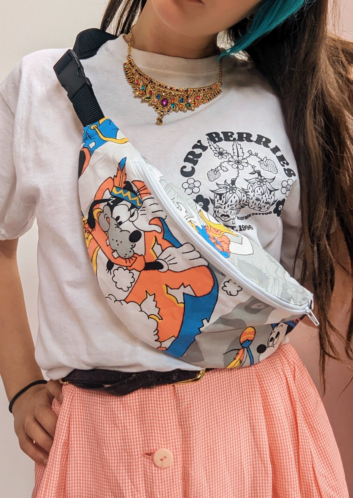 Reworked Duvet Cover bumbag.