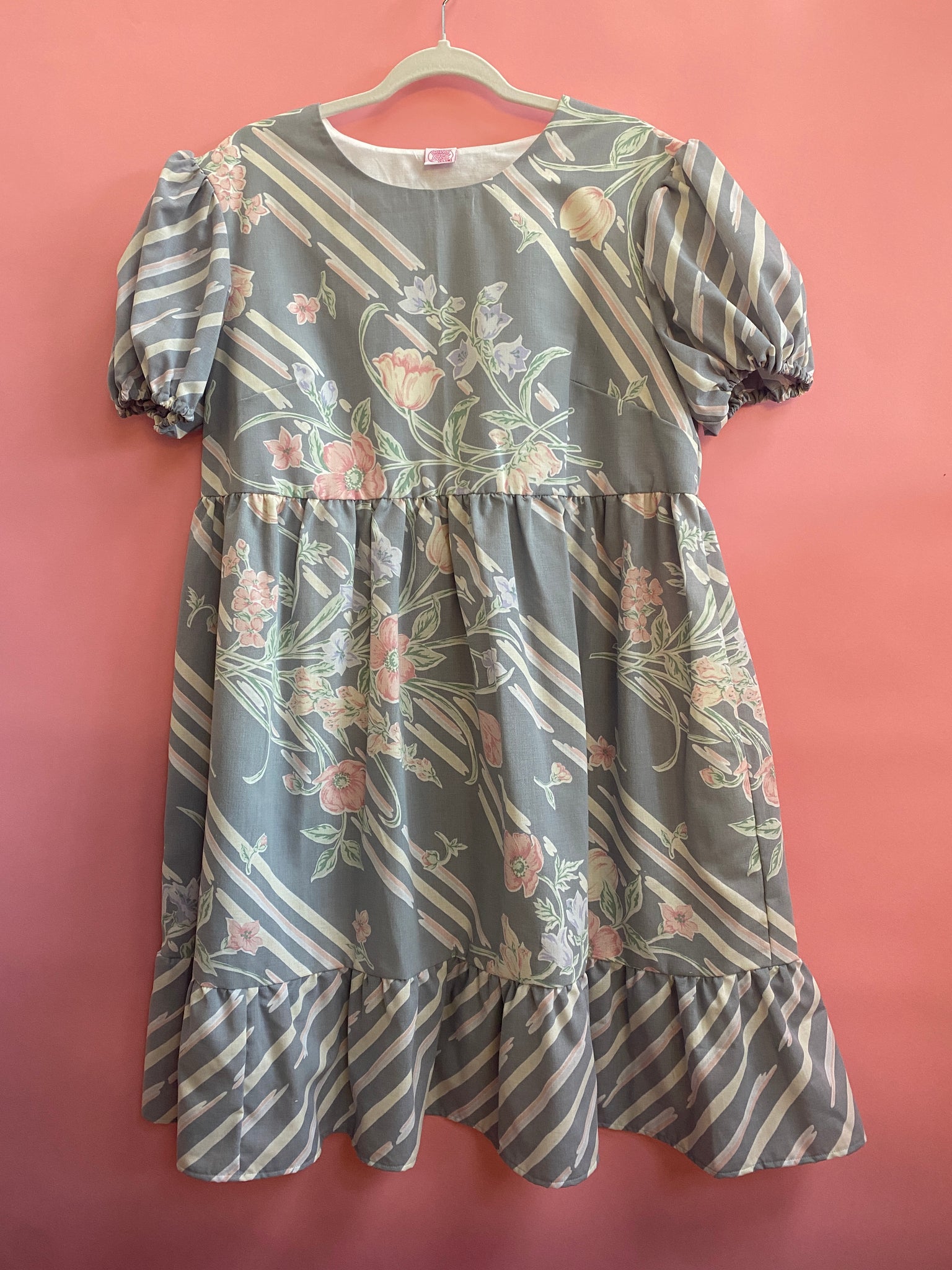 Reworked Duvet Cover Dress - Size 12
