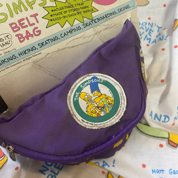 Simpsons Kids Bumbag 1990 New on card Vtg