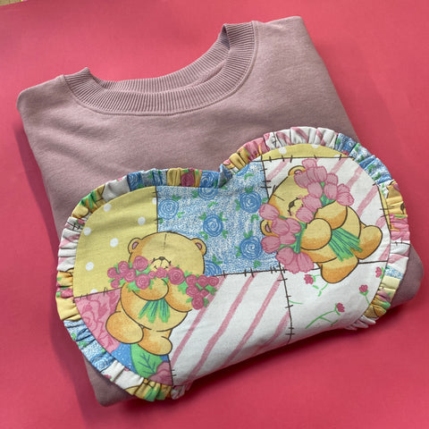 Reworked duvet jumper - Size Medium