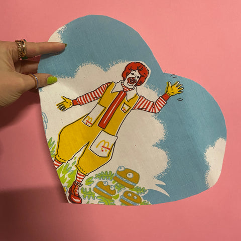 Custom Reworked Heart Duvet Jumper In This Fabric