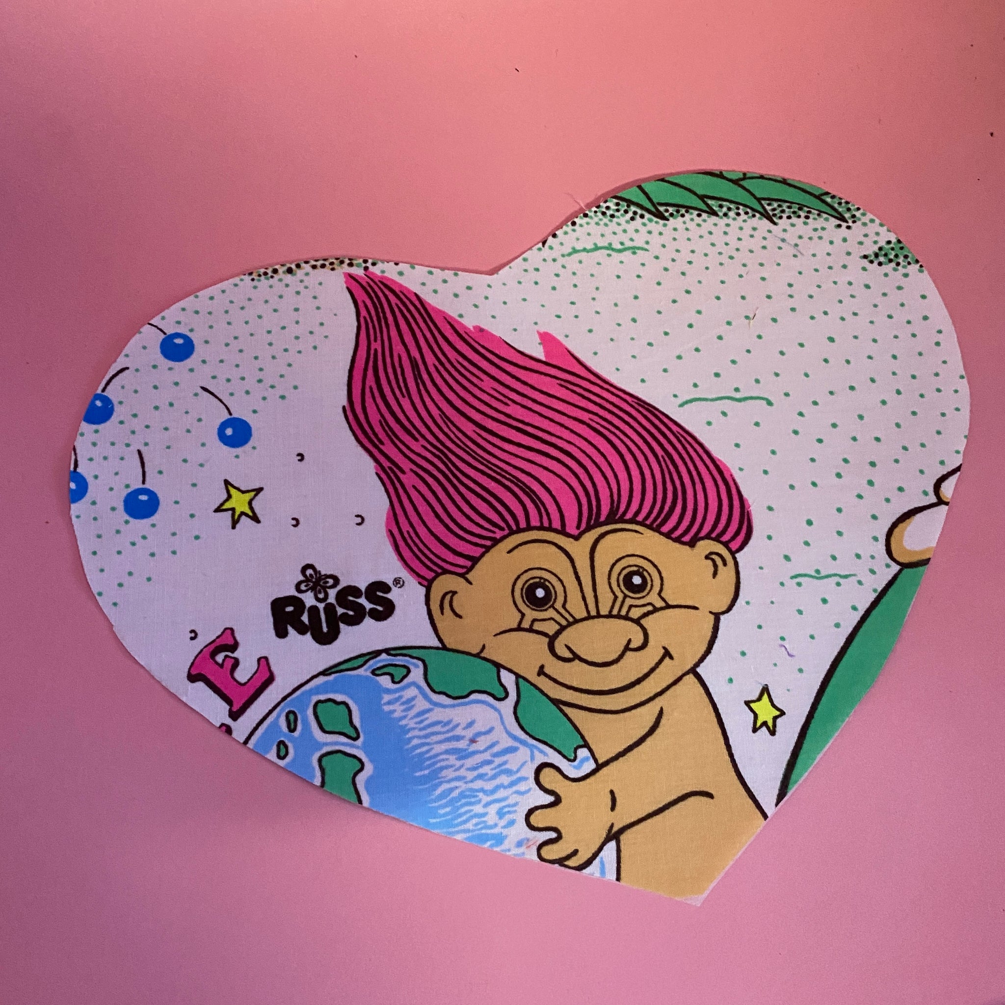 Custom Reworked Heart Duvet Jumper In This Fabric