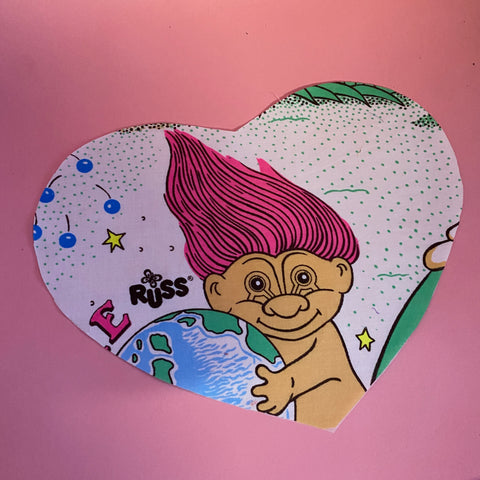 Custom Reworked Heart Duvet Jumper In This Fabric