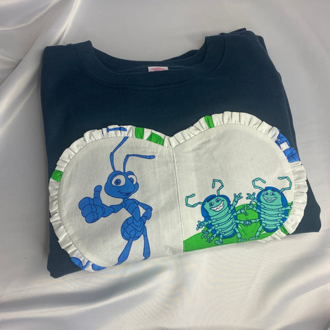 Reworked duvet jumper - Size XL