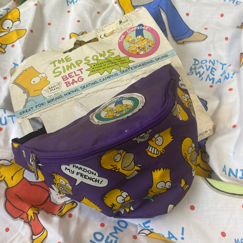 Simpsons Kids Bumbag 1990 New on card Vtg