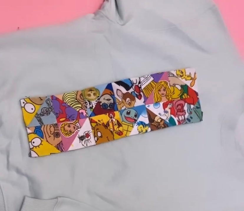 Custom Reworked NOT Heart Duvet Jumper In This Fabric