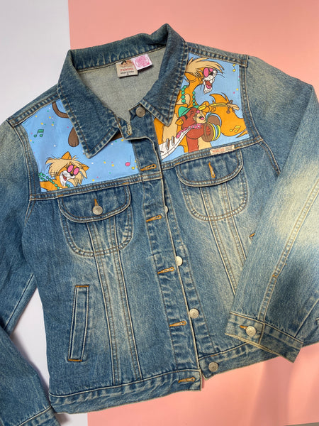 Denim Jacket made with Reworked Aristo Duvet Cover.