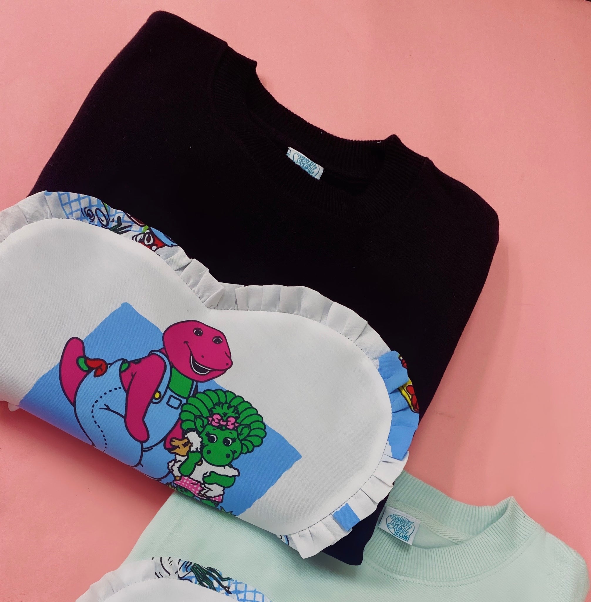 Custom Reworked Heart Duvet Jumper In This Fabric