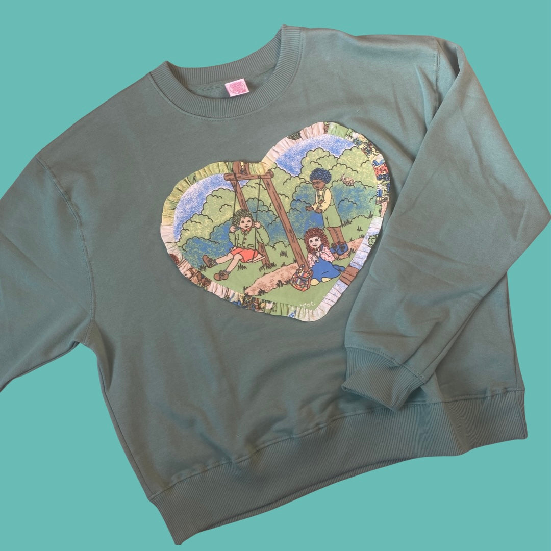 Reworked duvet jumper Size Large