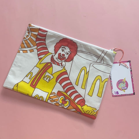 Large purse/ wash bag from Duvet Cover Material