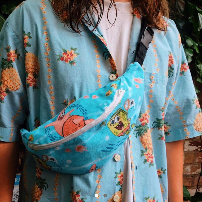 Reworked Duvet Cover bumbag.