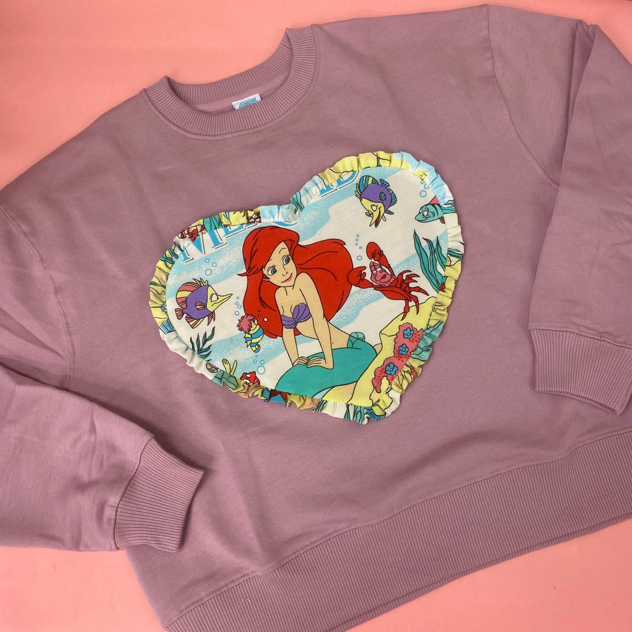Custom Reworked Heart Duvet Jumper In This Fabric