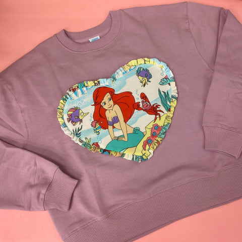 Custom Reworked Heart Duvet Jumper In This Fabric
